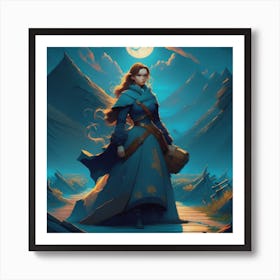 Female Adventurer Art Print