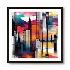 New York City Skyline 68 Art Print