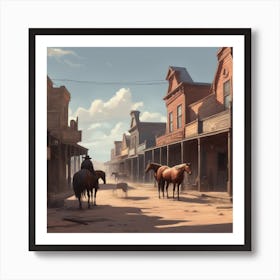 Old West Town 41 Art Print