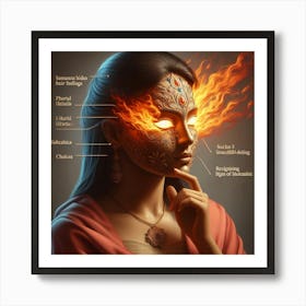 Face Of Fire Art Print