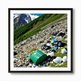 Garbage In The Mountains 8 Art Print