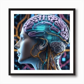 Brain In The Future Art Print