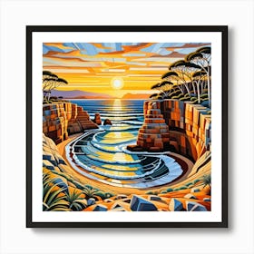 Flinders Chase National Park Australia Cubism Art Art Print