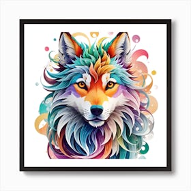 the wolf Art Print