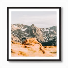 Colorado Mountains Square Art Print