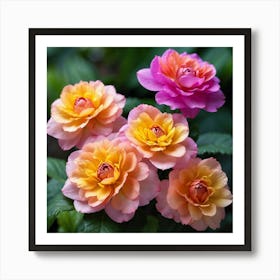 Roses In The Garden Art Print