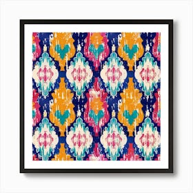 Ikat Pattern 1 Art Print