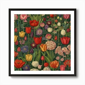 Tulip Garden 2 Art Print