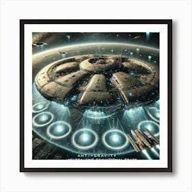 A Highly Detailed Science Fiction Illustration Sho Art Print