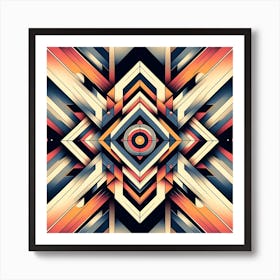 Geometric Abstract Painting 1 Art Print