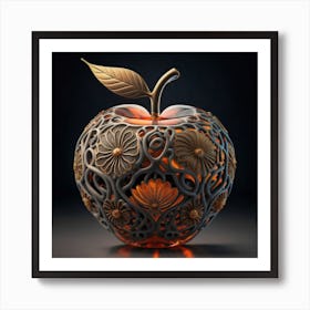 The glass apple an intricate design that adds to its exquisite appeal. 11 Art Print