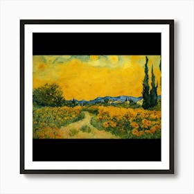 Field Of Sunflowers 1 Art Print