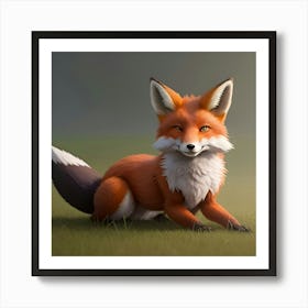 Cute Fox Art Print