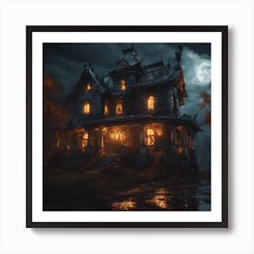 Haunted Mansion Art Print