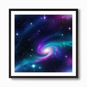 Galaxy In Space 3 Art Print
