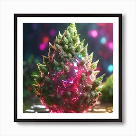 Flowering Marijuana Plant Art Print