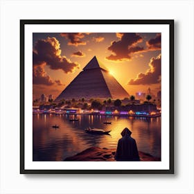 Egypt At Sunset 3 Art Print