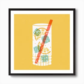 Gin Tonic Square Poster