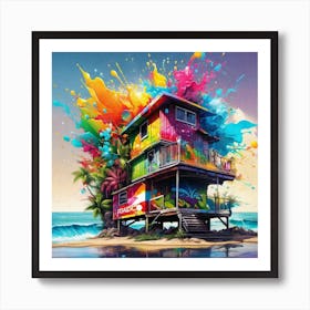 House On The Beach 2 Art Print