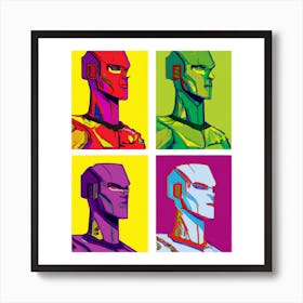 Male Robots Art Print