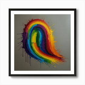 Default Create Unique Design Of Rainbow Art Painting 0 Art Print