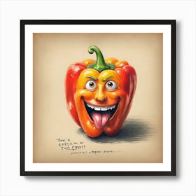 Happy Pepper 3 Art Print