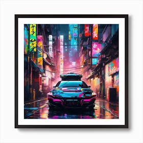 Neon City 5 Art Print