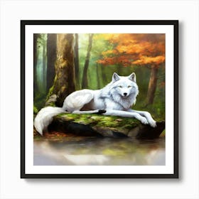 White Wolf 1 Art Print