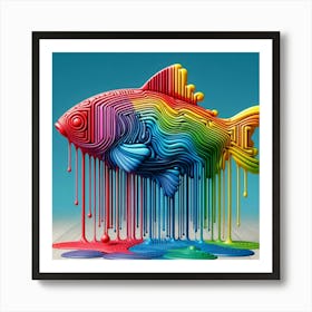 Rainbow Fish Art Print