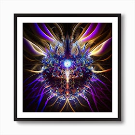 Psychedelic Angel Art Print