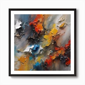 Abstract Painting 3D Art Print