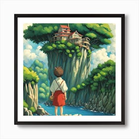 Anime Ghibli style Art Print