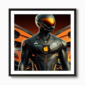 Futuristic Android 2 Art Print