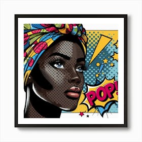 Bisi Pop Art Portrait Art Print