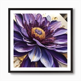 Purple flower  Art Print