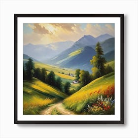 Road To The Mountains 5 Art Print