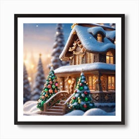 Christmas House 109 Art Print