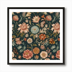 Floral Wallpaper 10 Art Print