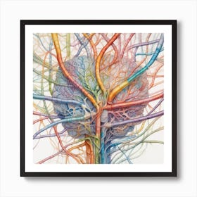 Brain Tree 7 Art Print