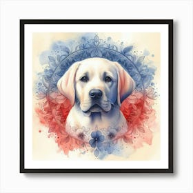 Watercolor Labrador Retriever 2 Art Print