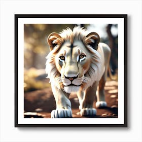 Lion art 35 Art Print