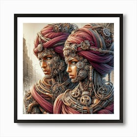 Steampunk Couple Poster