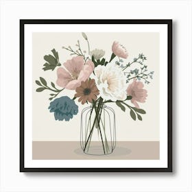 Flowers In A Vase 15 Art Print