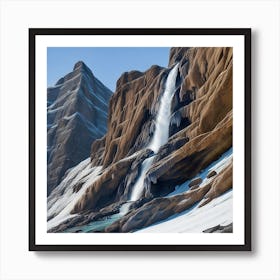 Waterfall Of Ice Art Print