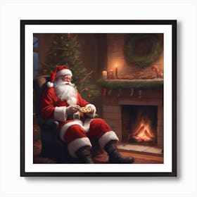 Christmas Santa 28 Art Print