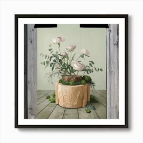 Flowers In A Pot 6 Art Print