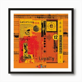 The Dadaist Alphabet: L Art Print