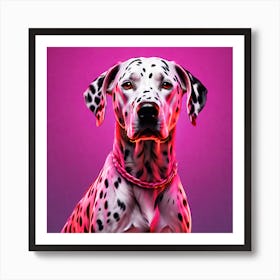 Dalmatian, colorful dog illustration, dog portrait, animal illustration, digital art, pet art, dog artwork, dog drawing, dog painting, dog wallpaper, dog background, dog lover gift, dog décor, dog poster, dog print, pet, dog, vector art, dog art,  Art Print