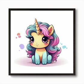 Cute Unicorn 249 Art Print