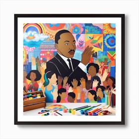 Martin Luther king Jr Art Print